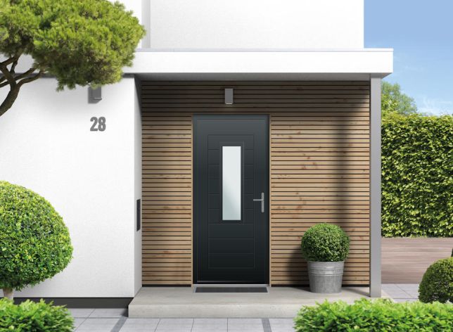 Portobello Half Glazed - Aluminium Anthracite Grey Front Door