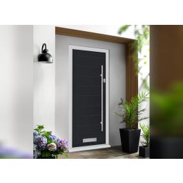Vufold Monza Composite 862mm Black Front Door.