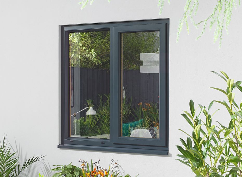 Ultra Grey Double Window 1200mm x 1200mm main product photo