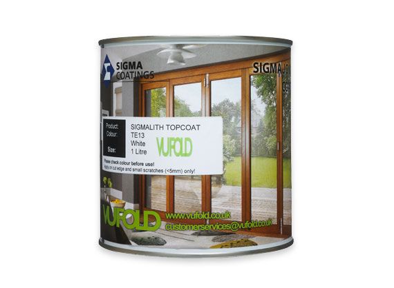 1 Litre Tin White Top Coat main product photo