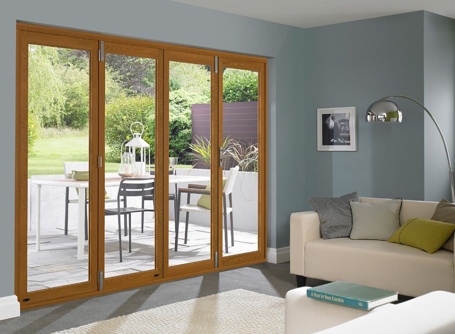 External Bifold Doors | Elite 3m Oak | Vufold