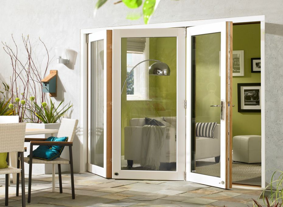 Ultra 3m (approx 10ft) White Aluminium & Oak - Triple Glazed main product photo