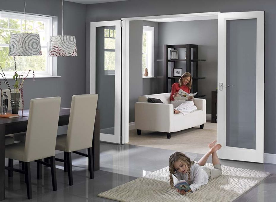 Inspire White 1.8m Internal Room Divider Bi fold Doors