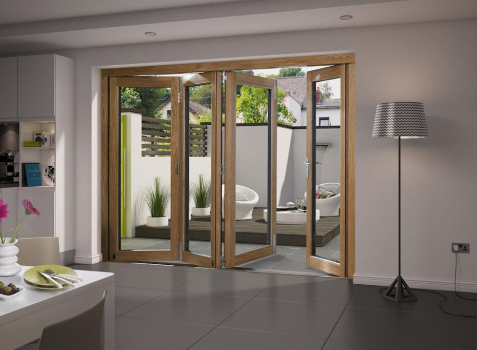 Elite Unfinished 3m (approx 10ft) Bifold Doors main product photo