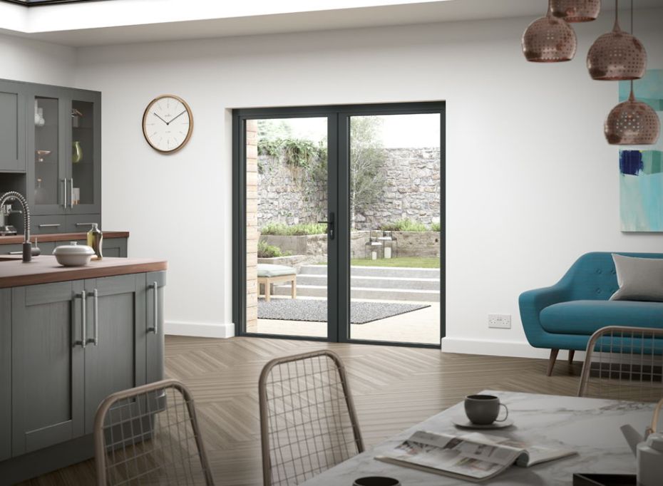 Status 1.8M Grey French Doors main product photo