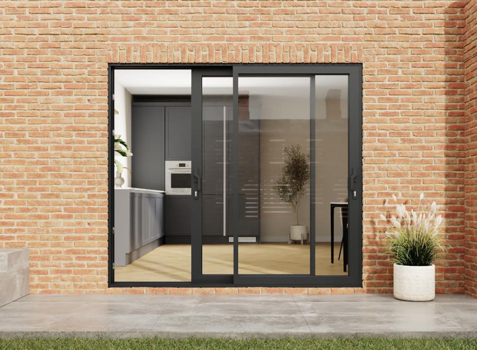 Baby gate for sliding patio doors top