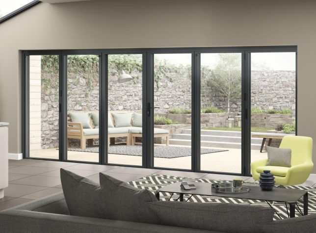 Supreme 4.8m (approx 16ft) Grey Aluminium 6 door