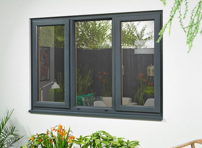 Outside view - Ultra Grey Triple Window 1770mm x 1200mm