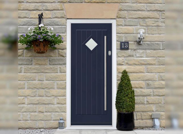 Belfry Blue Composite Traditional Front Door