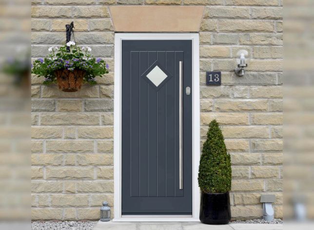 Belfry Grey Traditional Composite Front Door
