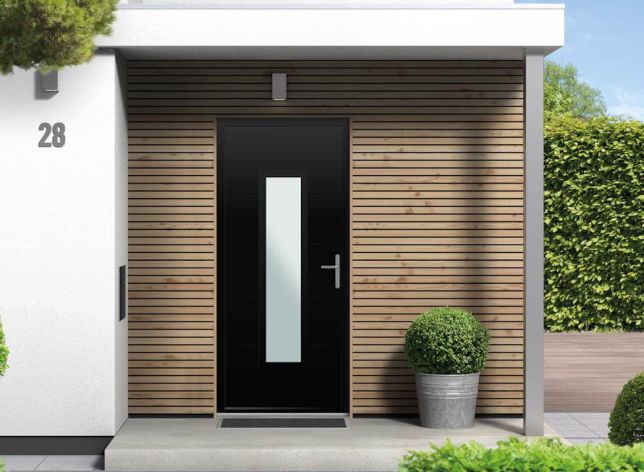 Carnaby Black Aluminium Front Door