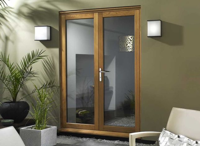 Elite 1.5m Oak French Doors