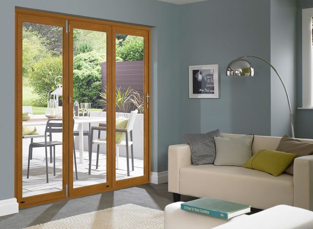 Closed Elite 2.4m (approx 8ft) Bifold Doors