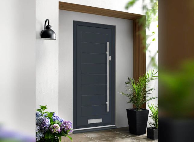 Monza Grey Contemporary Door
