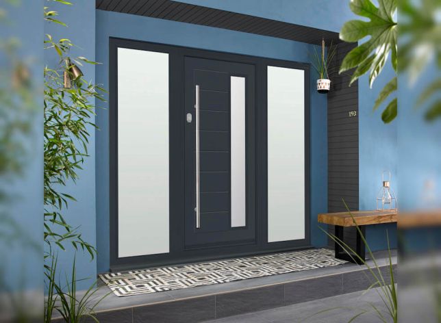 Silverstone Grey Contemporary Door