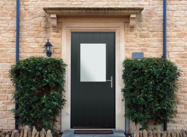 Woodchester Anthracite Grey Aluminium Front Door