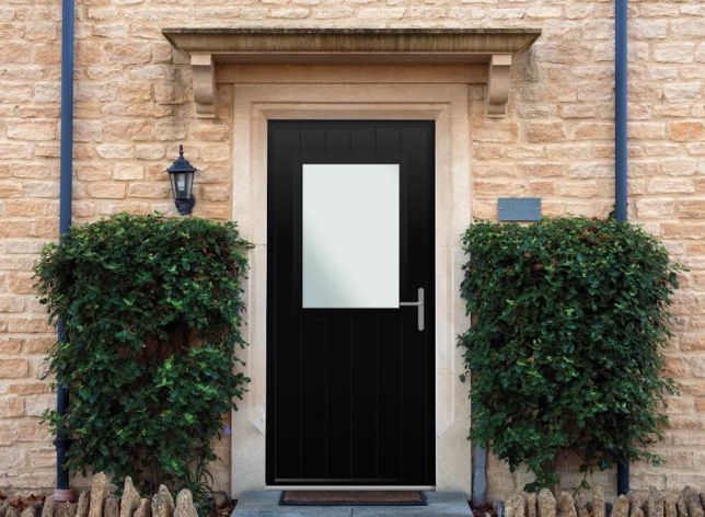 Woodchester Black Aluminium Front Door