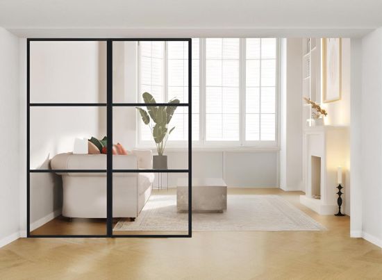 AluSpace 1800x2084 Black Fixed Double Screen