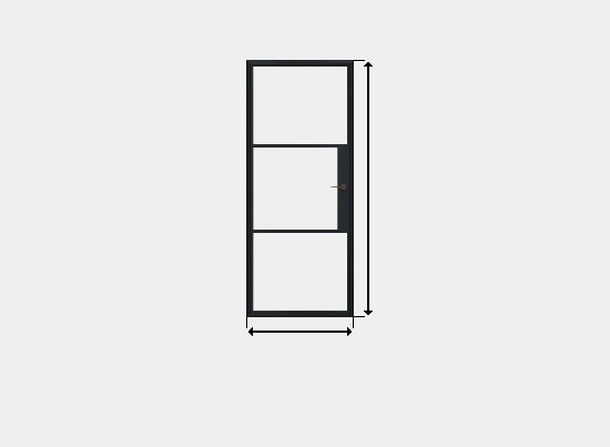 Aluspace aluminium internal single door builder