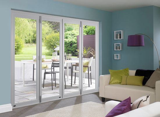 Closed Master White 3m (approx 10ft) Bifold Doors