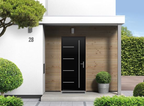 Grainger - Aluminium Black Front Door