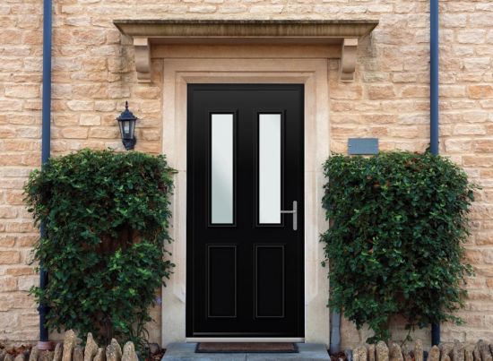 Harley Black Aluminium Front Door