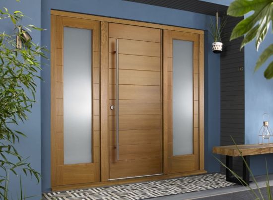 Oslo Oak Front Door with Sidelights Oslo Oak Front Door with Sidelights