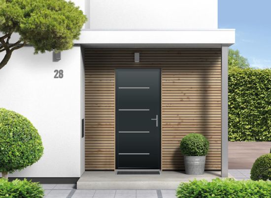Picton - Aluminium Anthracite Grey Front Door