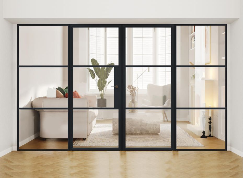 ALUSPACE 3.0m Black French Door - Bundle main product photo