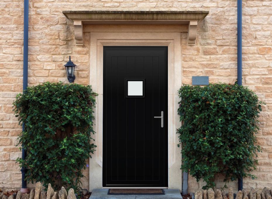 Abbey Square - Aluminium Black Front Door main product photo