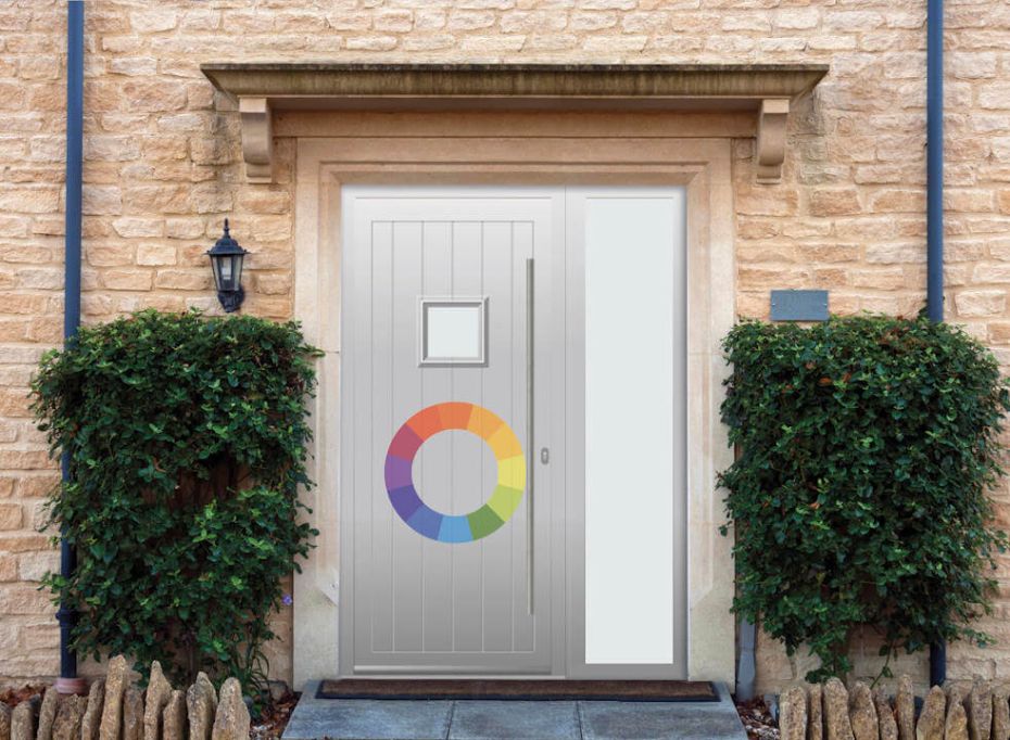 Abbey Square - Aluminium Custom Colour Front Door - With Sidelight main product photo