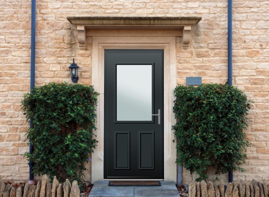 Baker - Aluminium Anthracite Grey Front Door main product photo