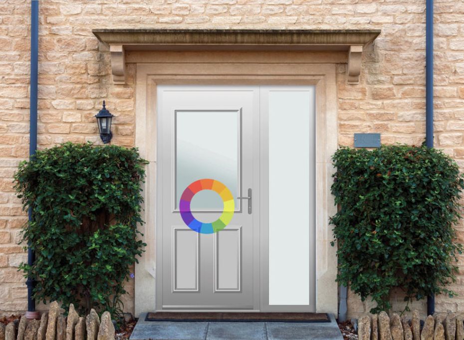 Baker - Aluminium Custom Colour Front Door - With Sidelight main product photo