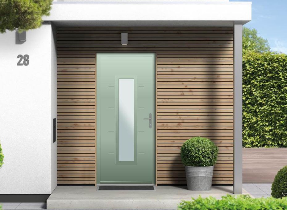 Carnaby - Aluminium Cotswold Green Front Door main product photo
