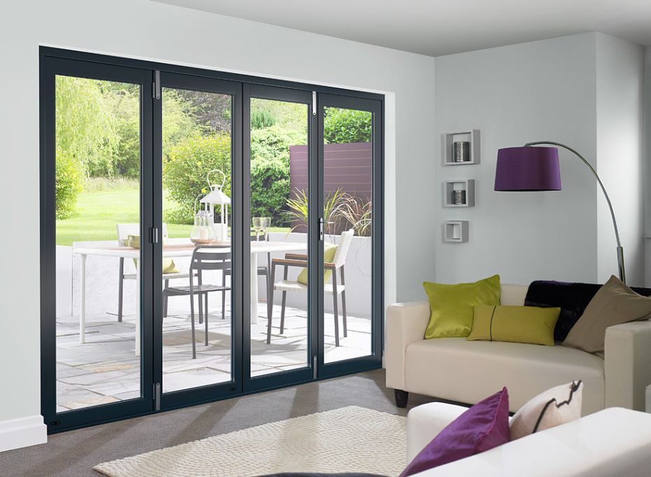 Master Grey 3m (approx 10ft) Bifold Doors main product photo