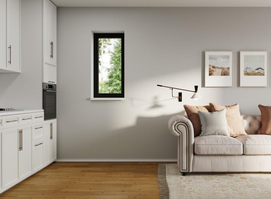 Black Flush Casement Window 630mm x 1200mm main product photo