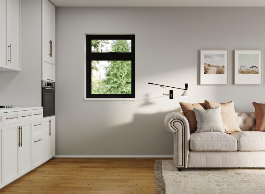 Black Flush Casement Window Top Opener 915mm x 1200mm main product photo