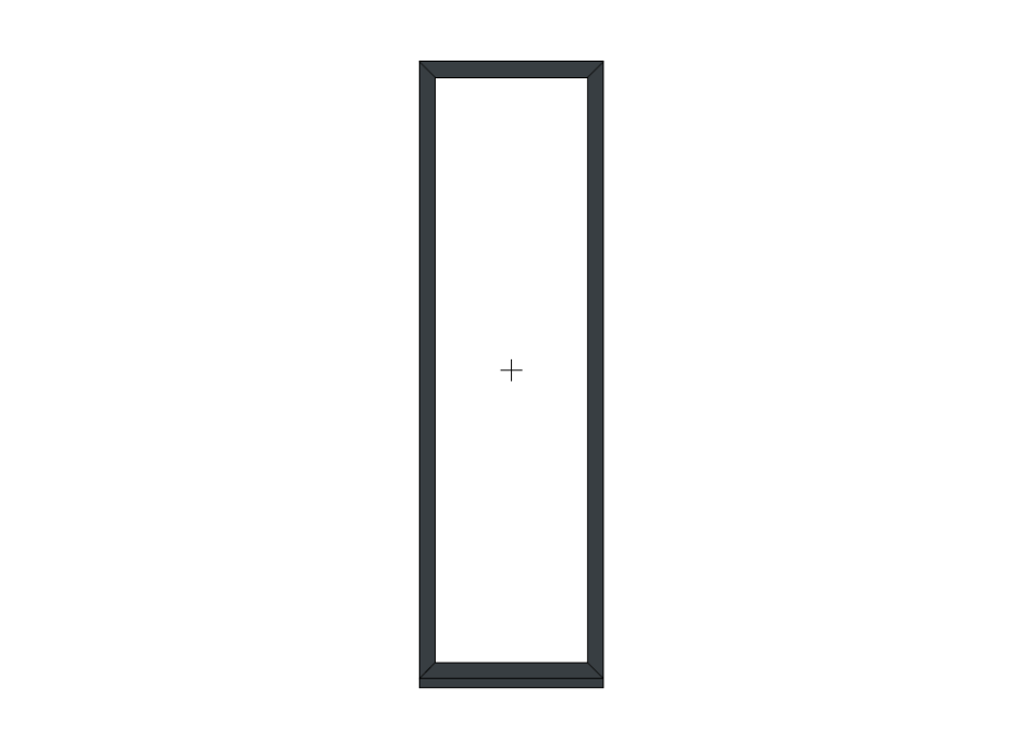Grey Casement Window Fixed 630mm x 2100mm main product photo