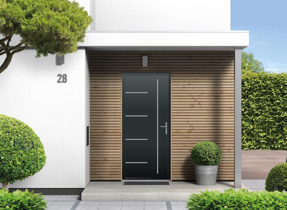 Grainger - Aluminium Anthracite Grey Front Door main product photo
