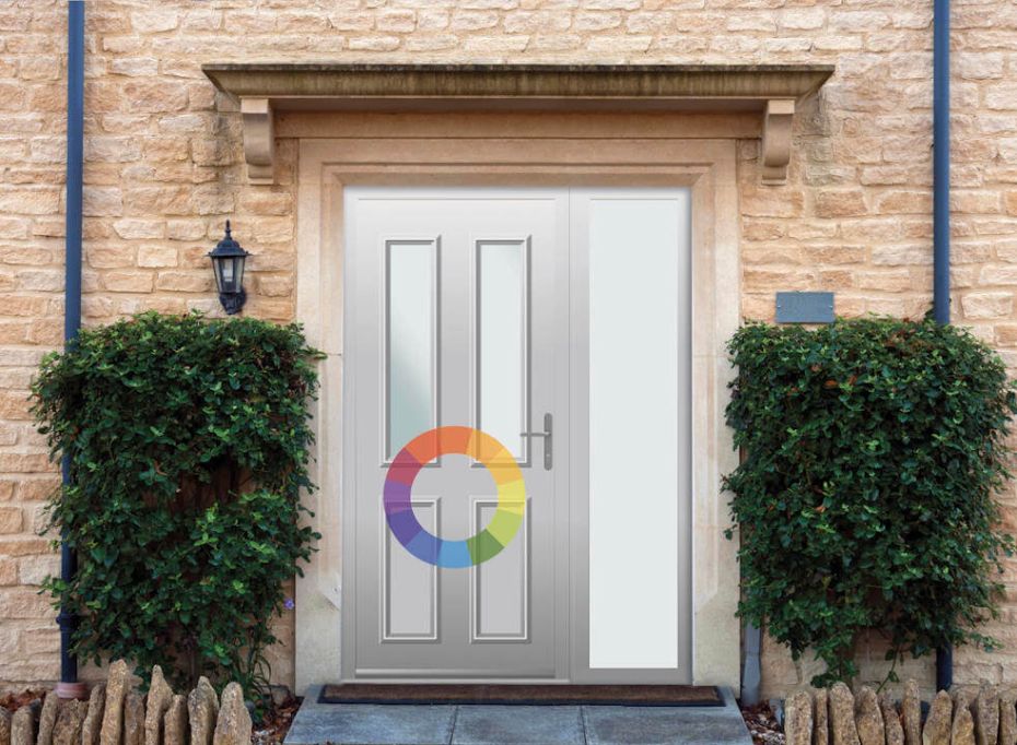 Harley - Aluminium Custom Colour Front Door - With Sidelight main product photo