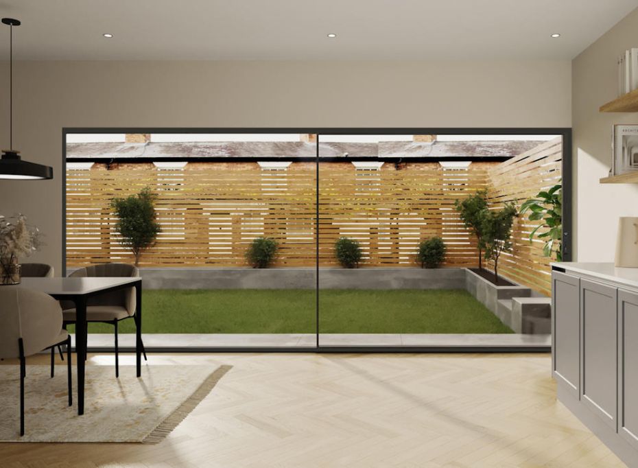 Cor Vision 4.0m Black Sliding Door main product photo