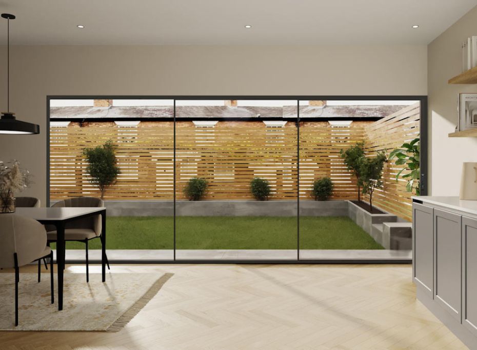 Cor Vision 5.0m Black Sliding Door main product photo
