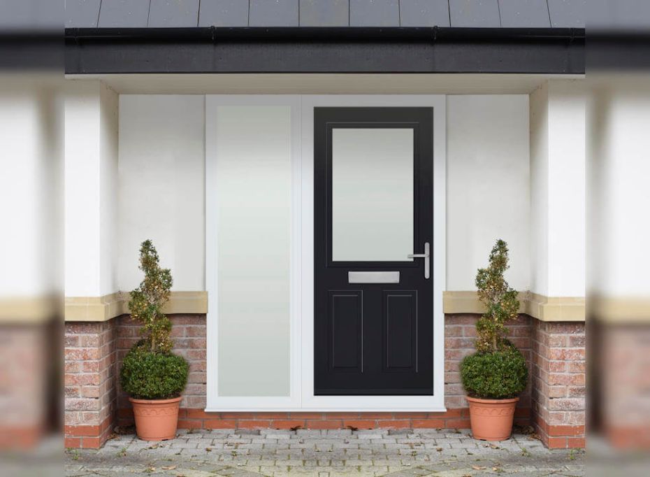 Lytham Black Door 1.59m main product photo