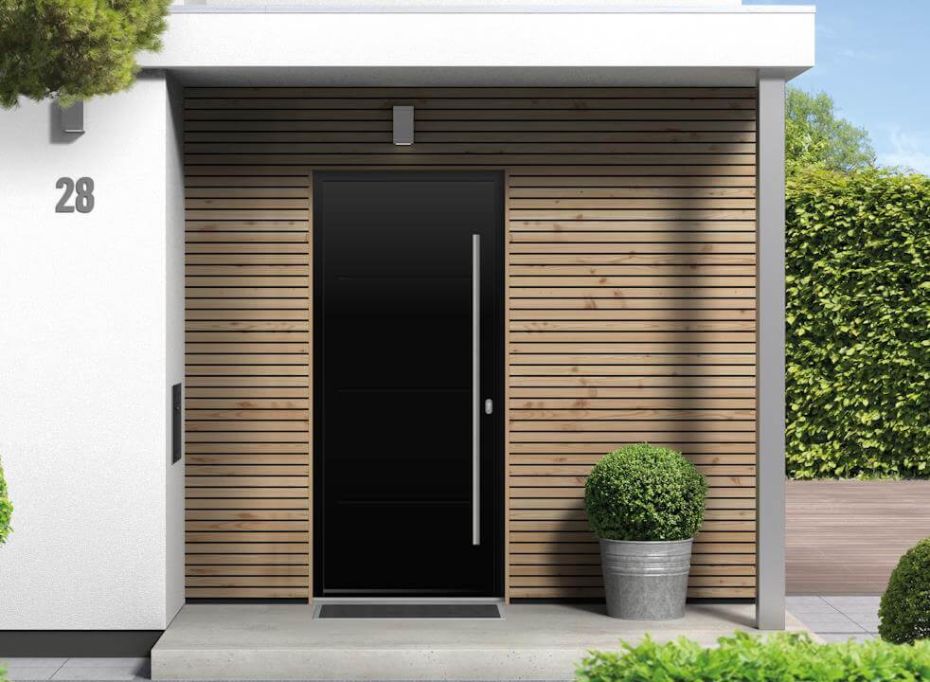 Millbrook - Aluminium Black Front Door main product photo