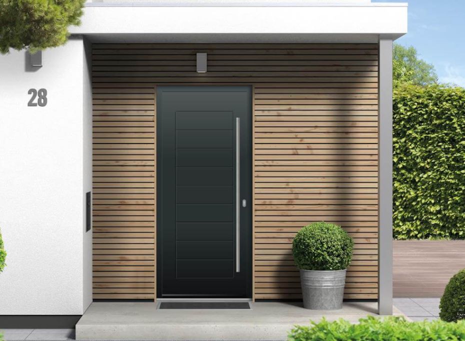 Portobello - Aluminium Anthracite Grey Front Door main product photo
