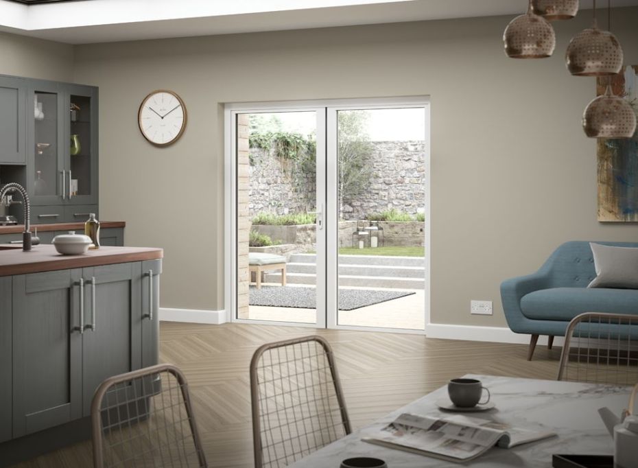 Status 1.8M Grey/White French Doors main product photo