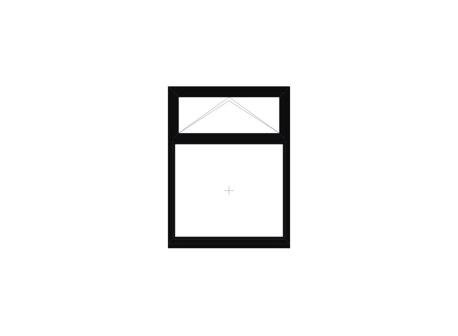 Black Casement Window Top Opener 915mm x 1200mm main product photo