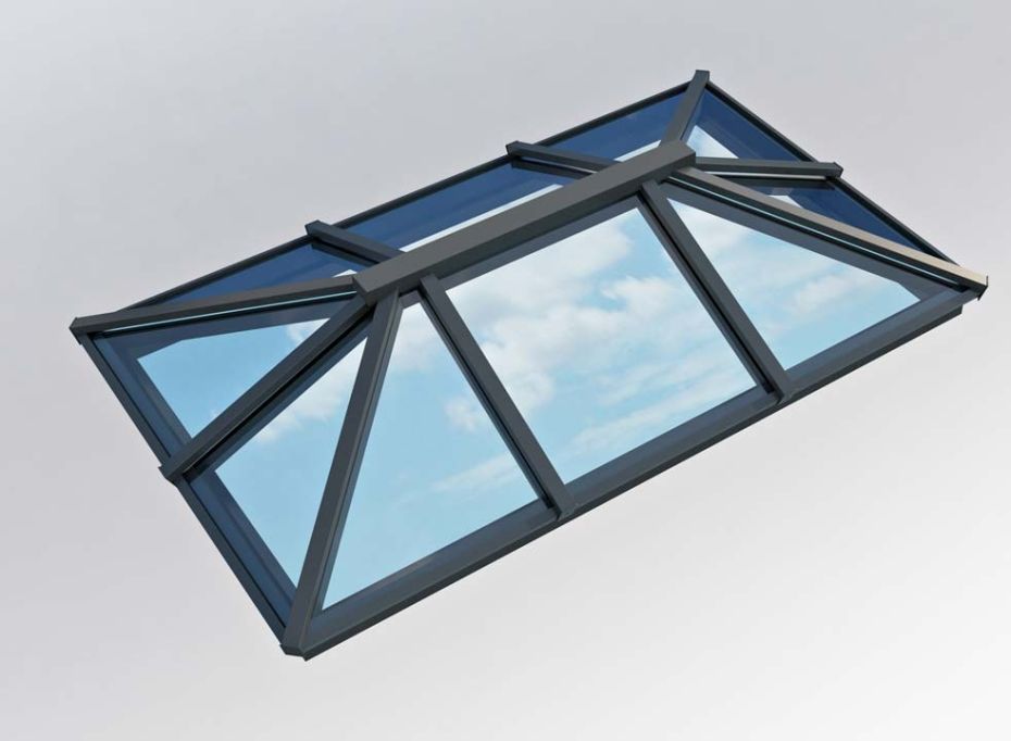 Traditional Roof Lantern 1.5m x 2.5m Grey main product photo
