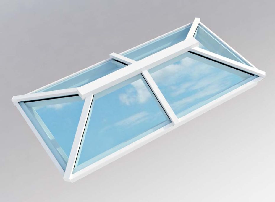 Traditional Roof Lantern 1m x 2m White main product photo
