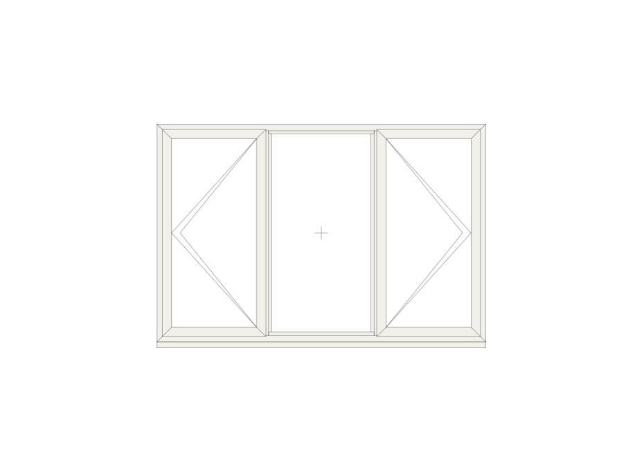 White Triple Casement Window 1770mm x 1200mm main product photo